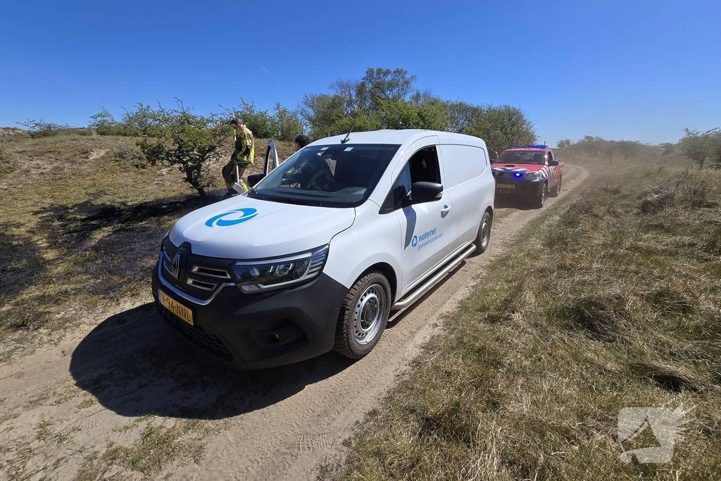 Brand in duingebied zorgt voor rookontwikkeling