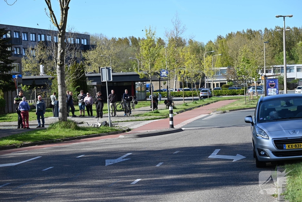 Fiets fors beschadigd na botsing