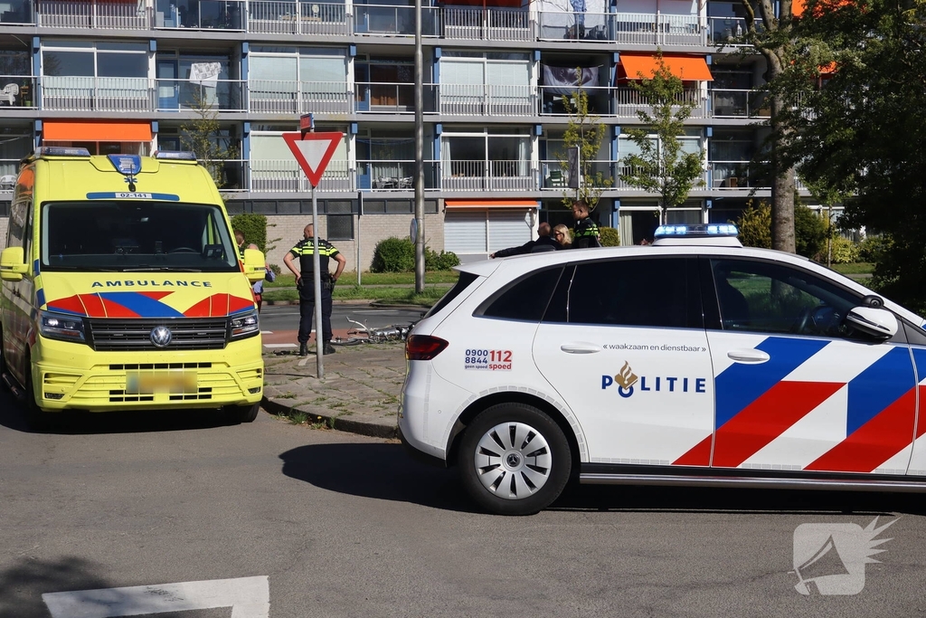 Fiets fors beschadigd na botsing