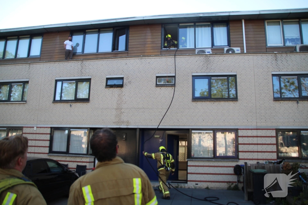 Brand op balkon snel geblust