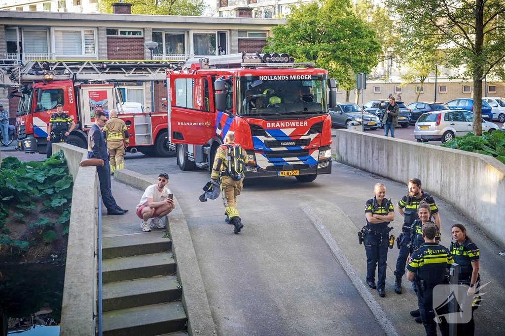 Brandweer voorkomt uitbreiding van gebouwbrand