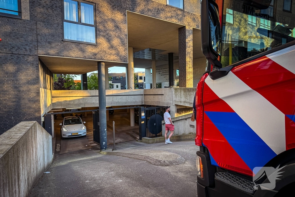 Brandweer voorkomt uitbreiding van gebouwbrand