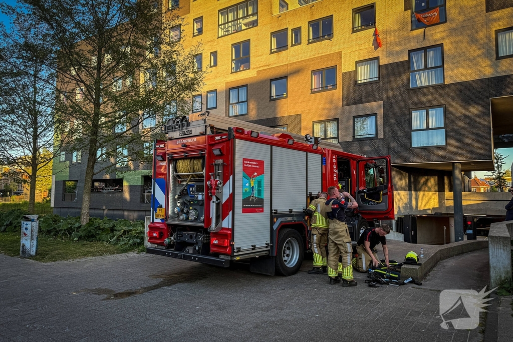 Brandweer voorkomt uitbreiding van gebouwbrand