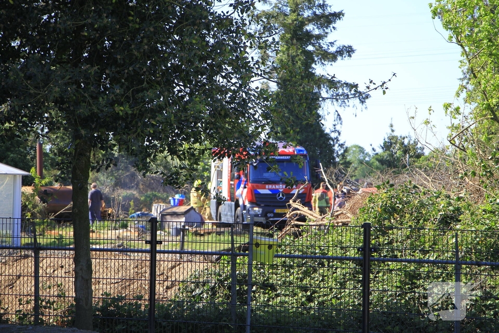 Buitenbrand veroorzaakt door vuurton