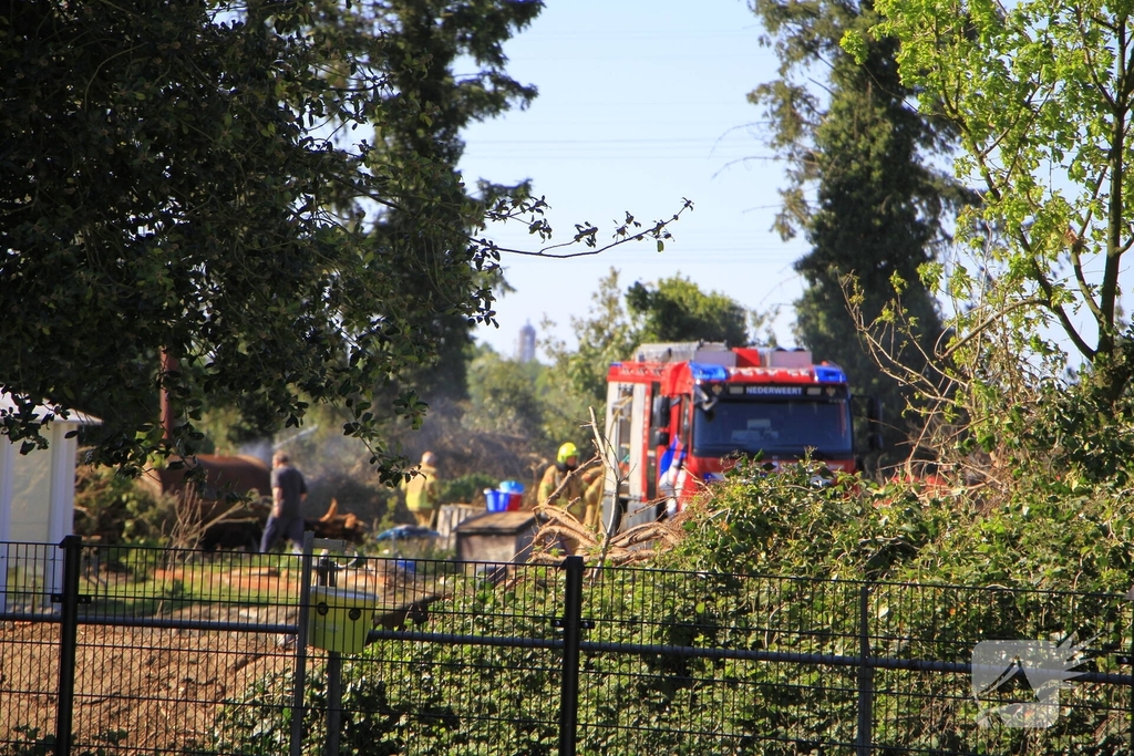 Buitenbrand veroorzaakt door vuurton