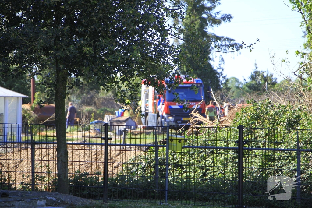 Buitenbrand veroorzaakt door vuurton