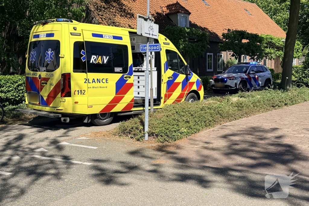Fietser zwaargewond na val