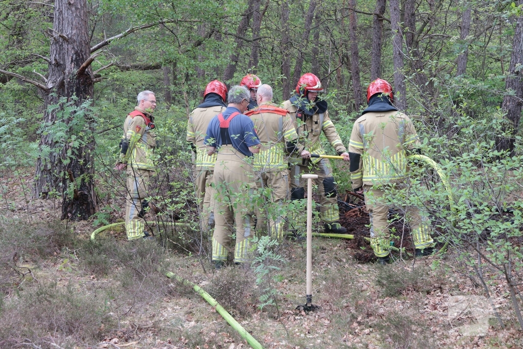 Beginnende bosbrand snel geblust
