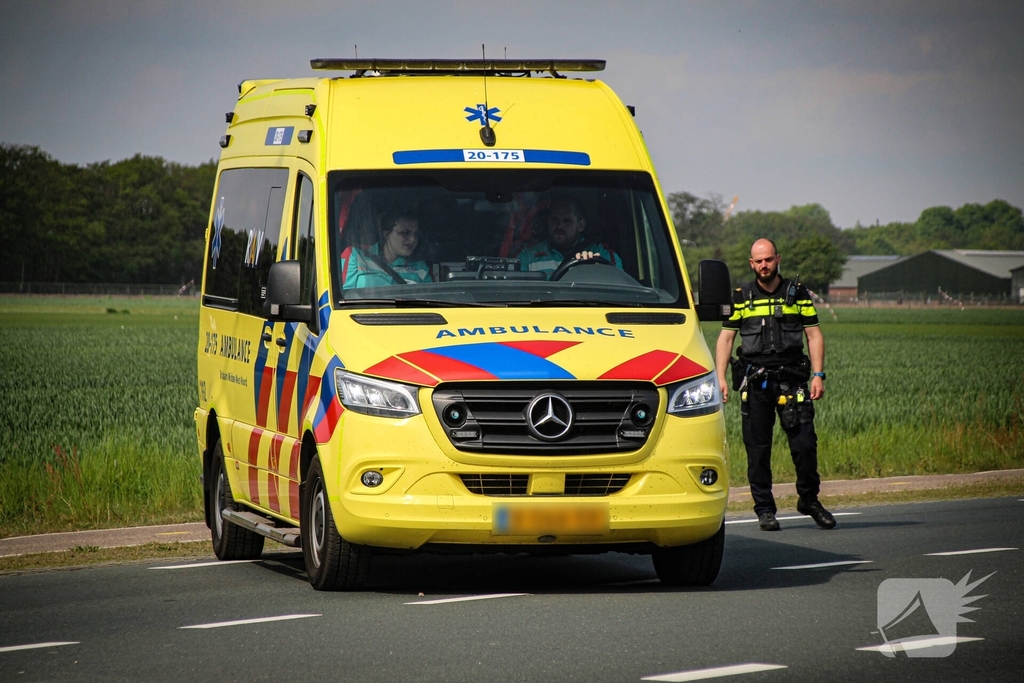Kop-staartbotsing veroorzaakt lange file