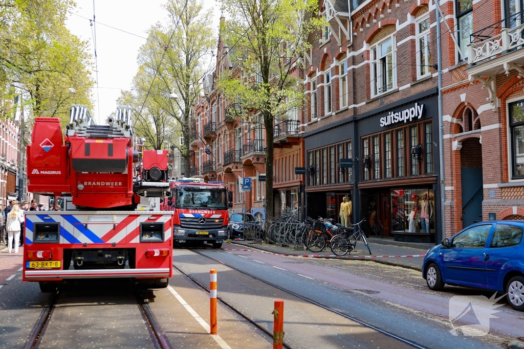 Brand in kledingwinkel snel onder controle