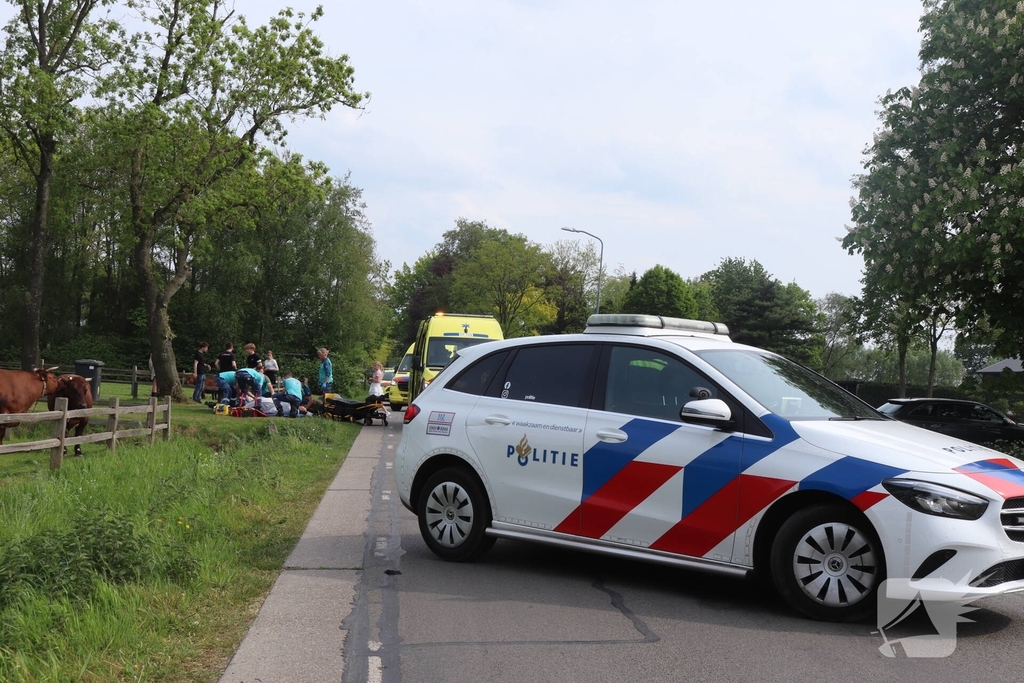Motorrijder ernstig gewond bij ongeval, traumateam ingezet