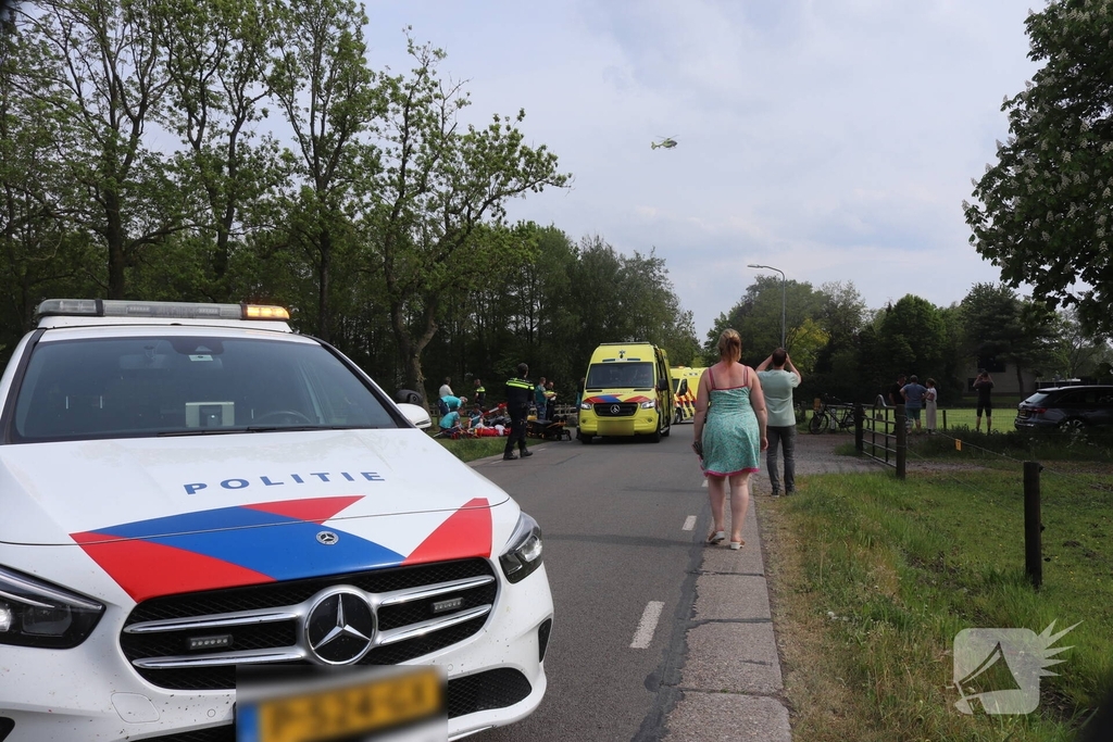 Motorrijder ernstig gewond bij ongeval, traumateam ingezet