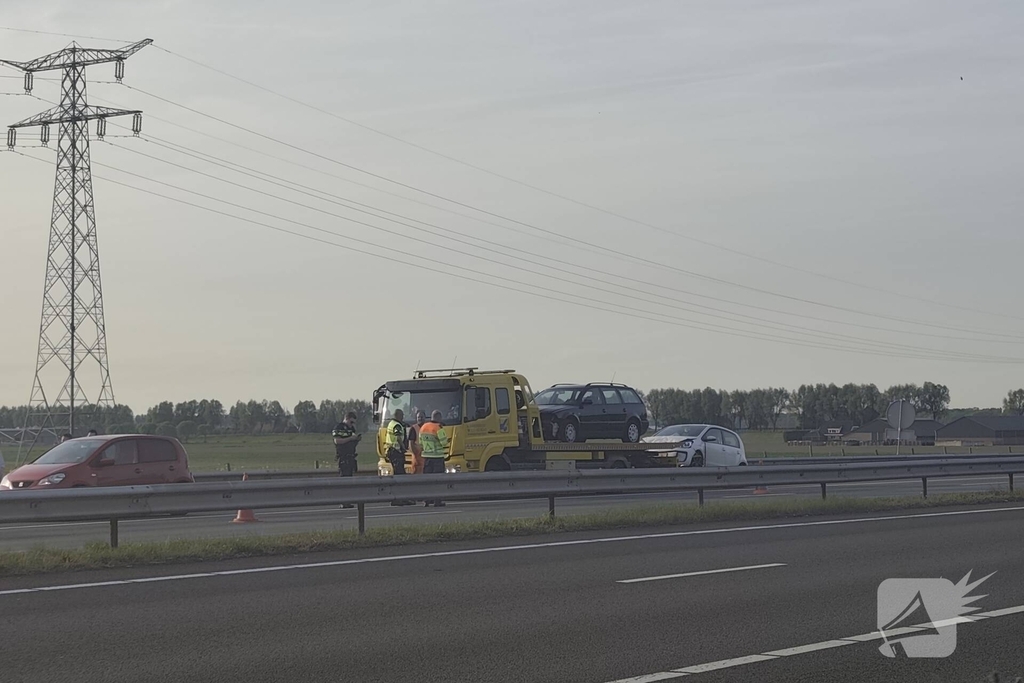 Meerdere voertuigen betrokken bij ongevallen op snelweg