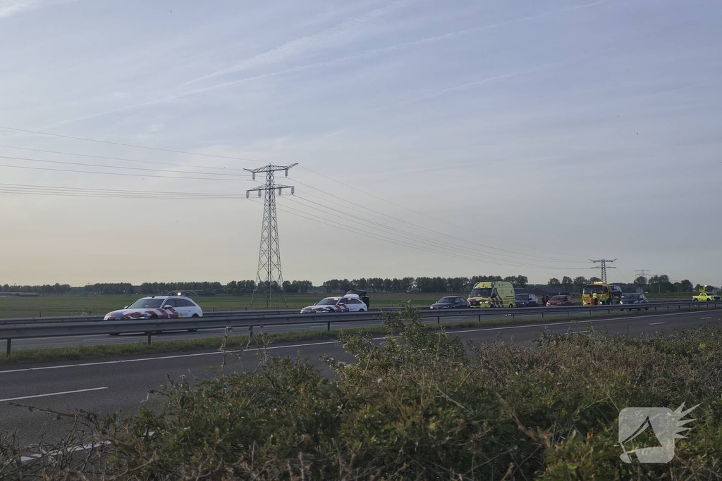 Meerdere voertuigen betrokken bij ongevallen op snelweg