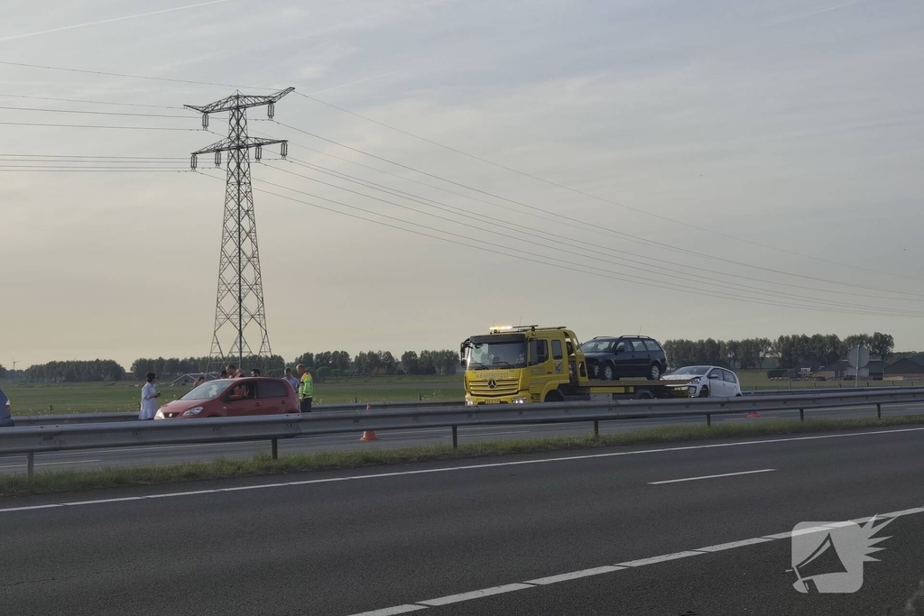 Meerdere voertuigen betrokken bij ongevallen op snelweg