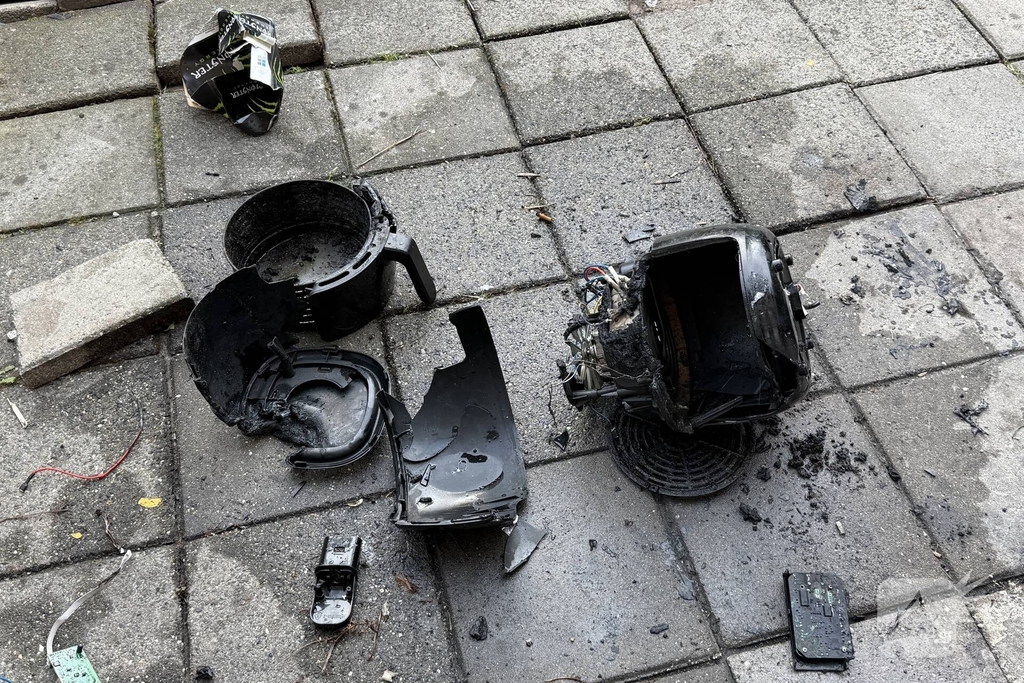 Airfryer vliegt in brand in woning