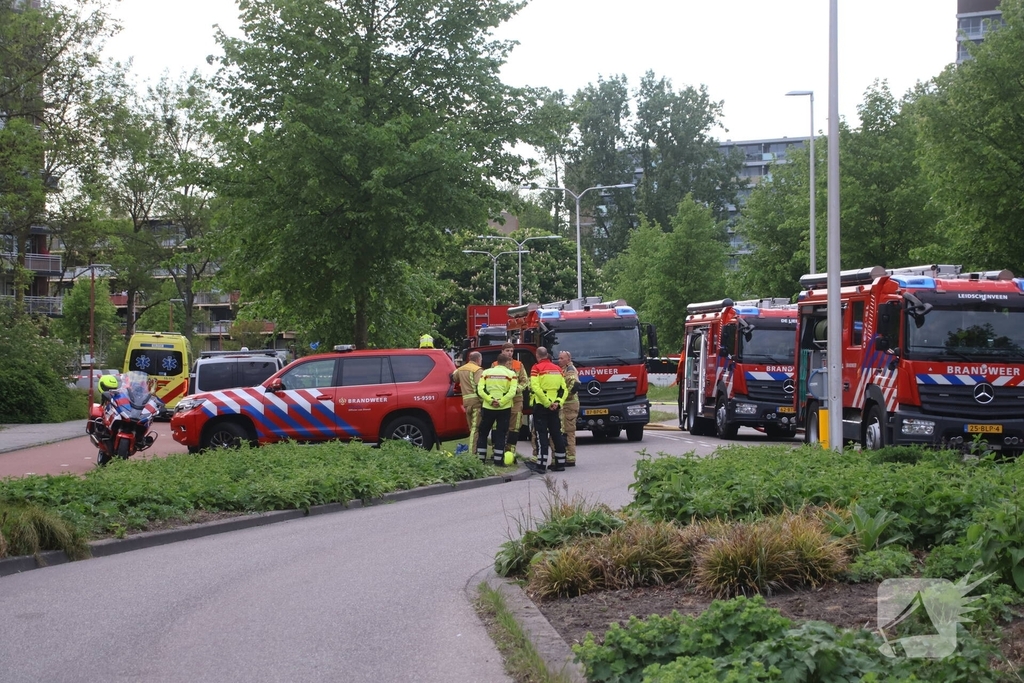 Blusrobot ingezet bij uitslaande brand in verlaten kantoorgebouw