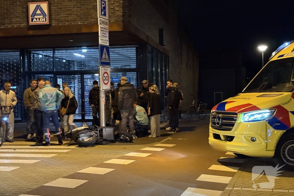Ongeval met scooter en auto leidt tot onrust