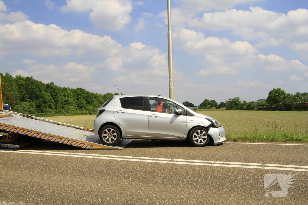 Aanrijding met forse schade door blackout
