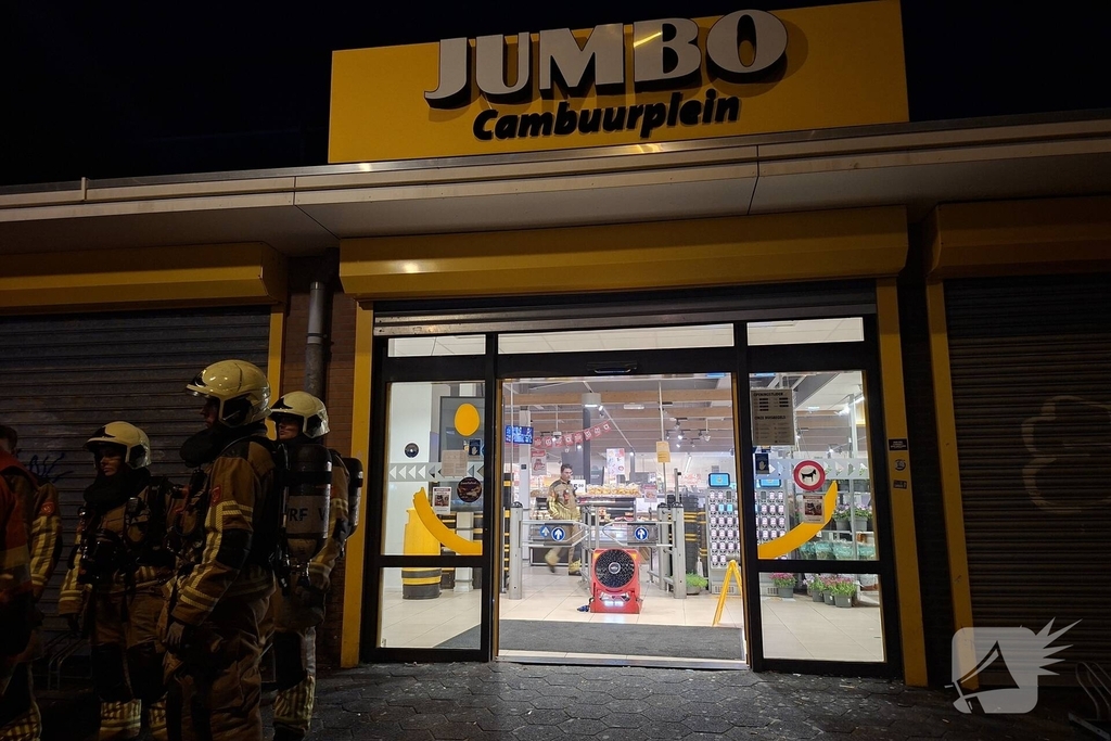 Grote rookontwikkeling bij oude Cambuurstadion