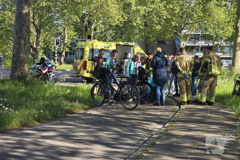 Fietser gewond bij ongeval op fietspad