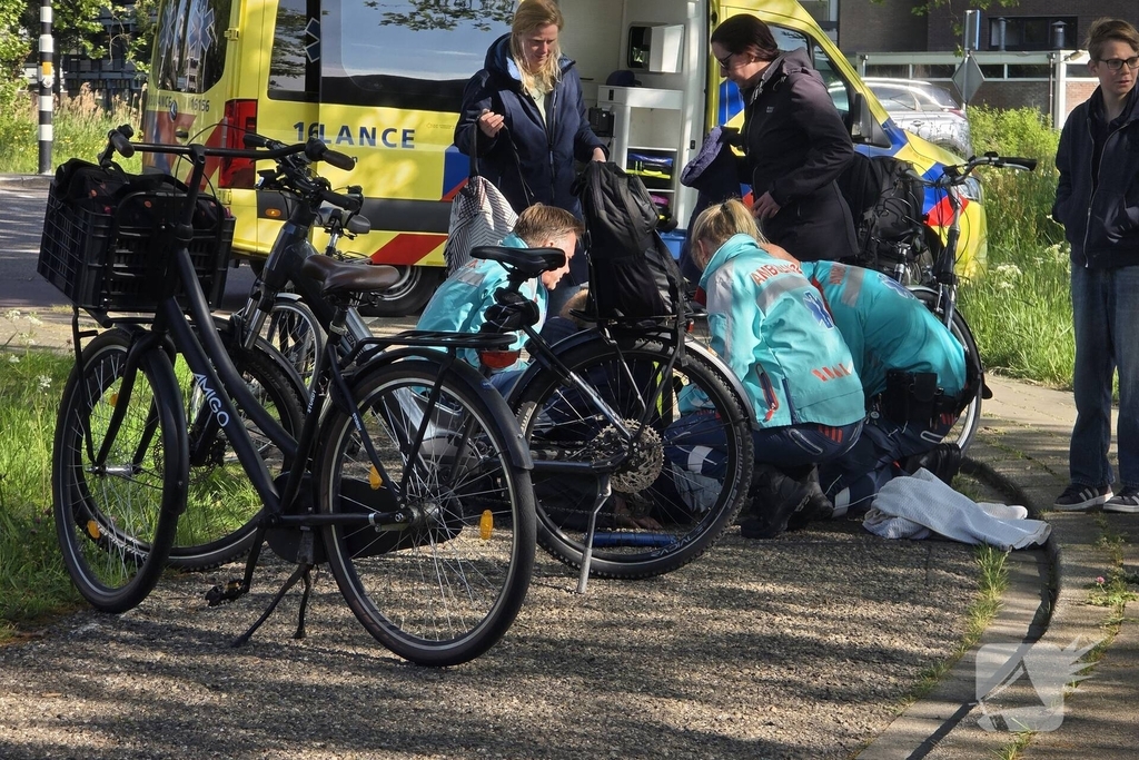Fietser gewond bij ongeval op fietspad