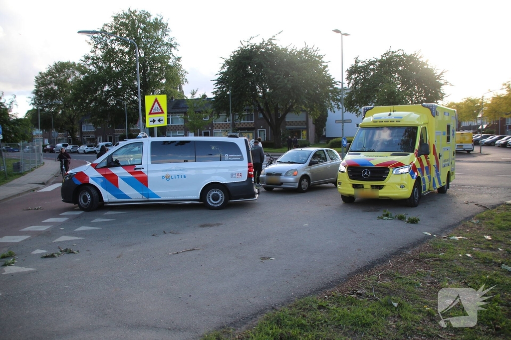 Ongeval tussen auto en fatbike