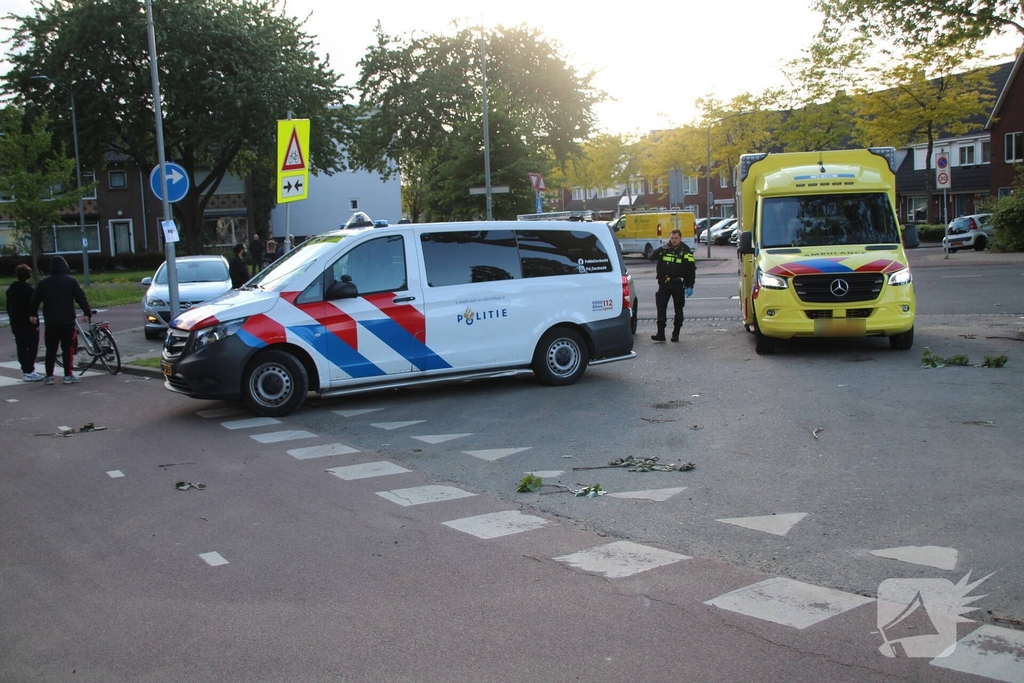 Ongeval tussen auto en fatbike