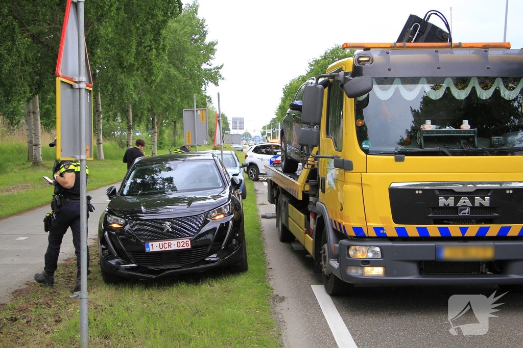 Forse schade bij kop-staartbotsing