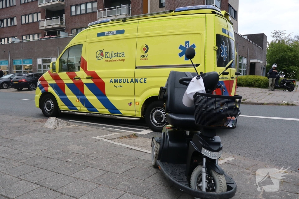 Scootmobielrijder gewond na ongeval
