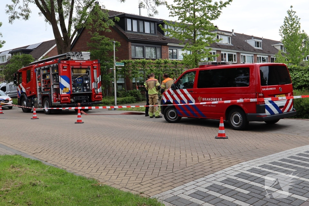 Gaslekkage leidt tot grote brandweeractie