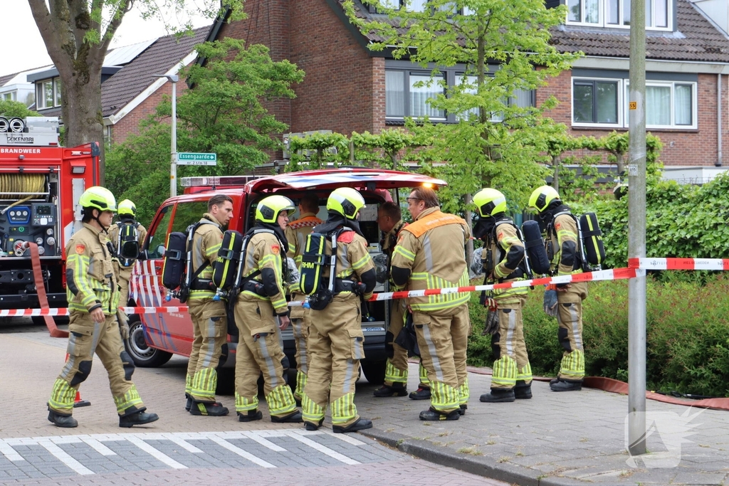 Gaslekkage leidt tot grote brandweeractie