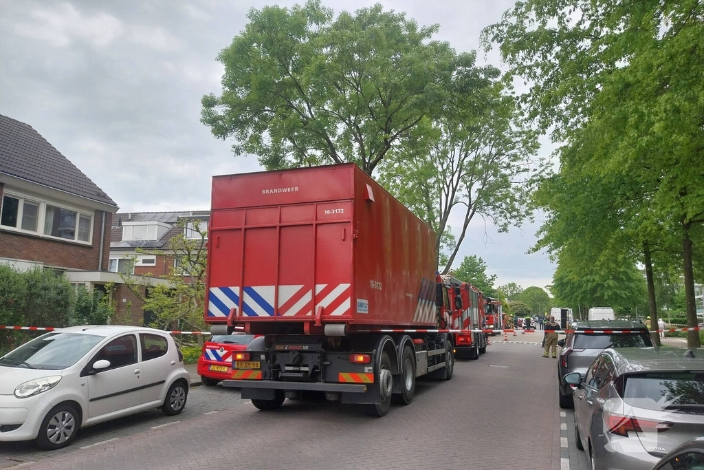 Gaslekkage leidt tot grote brandweeractie