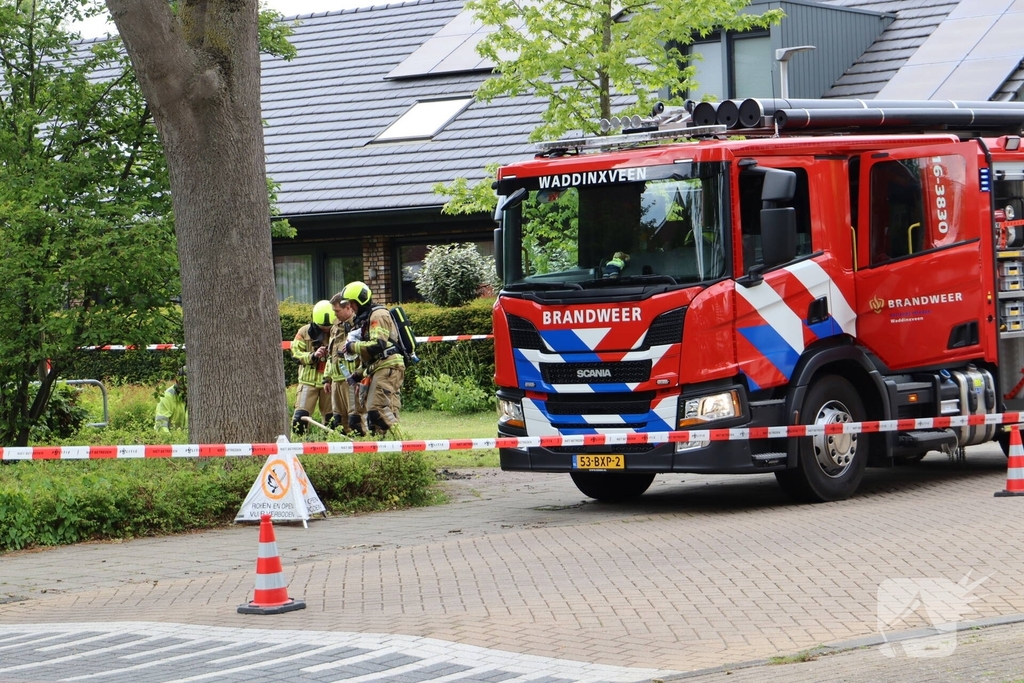 Gaslekkage leidt tot grote brandweeractie