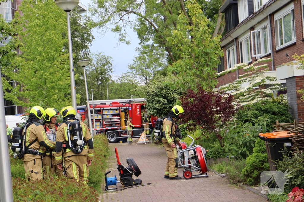 Gaslekkage leidt tot grote brandweeractie