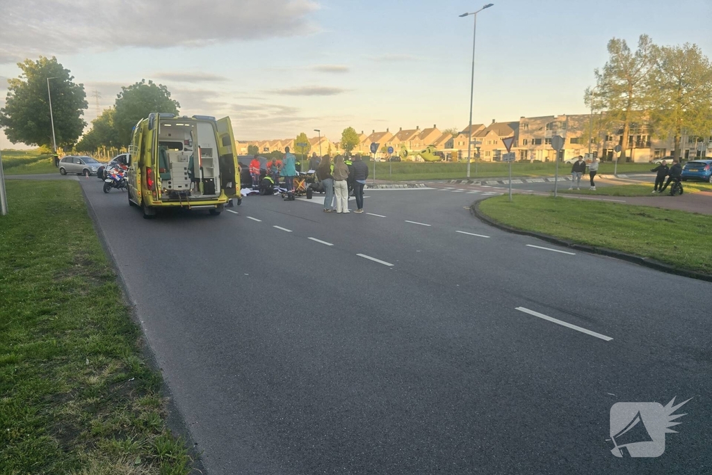 Motorrijder zwaargewond na verkeersongeval