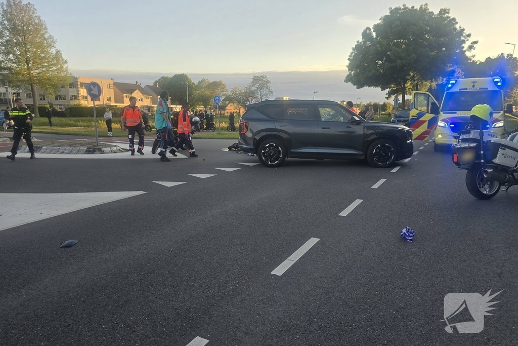 Motorrijder zwaargewond na verkeersongeval