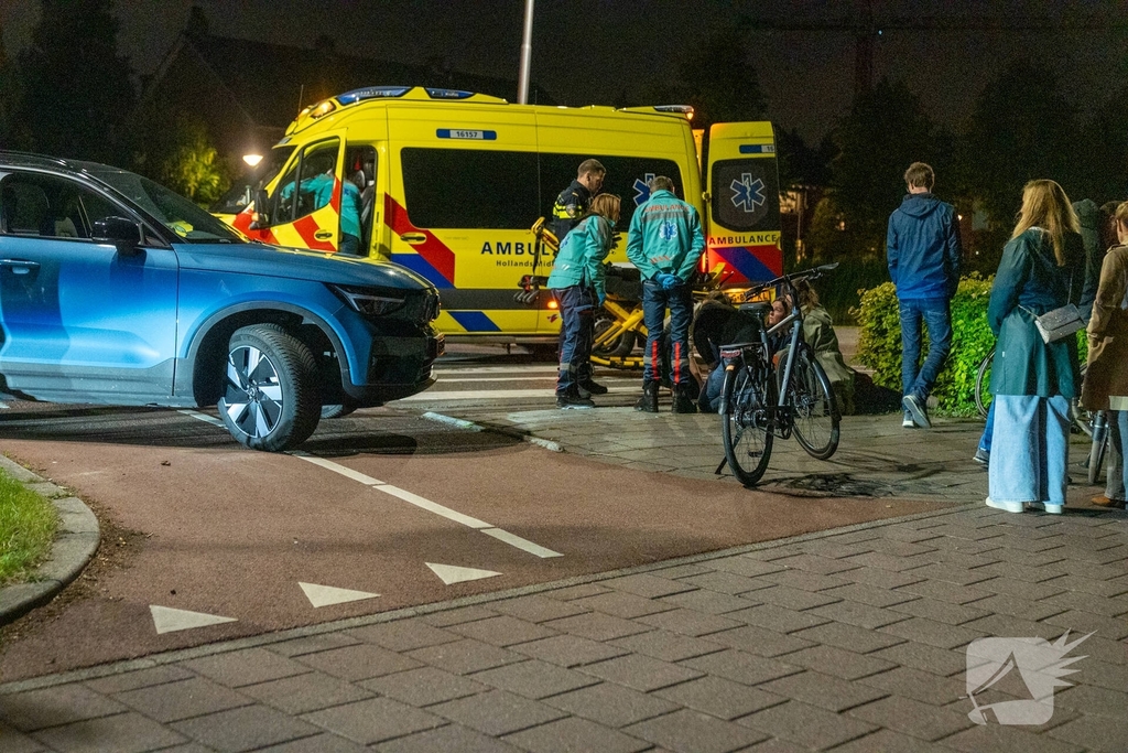 Fietser gewond bij aanrijding met auto