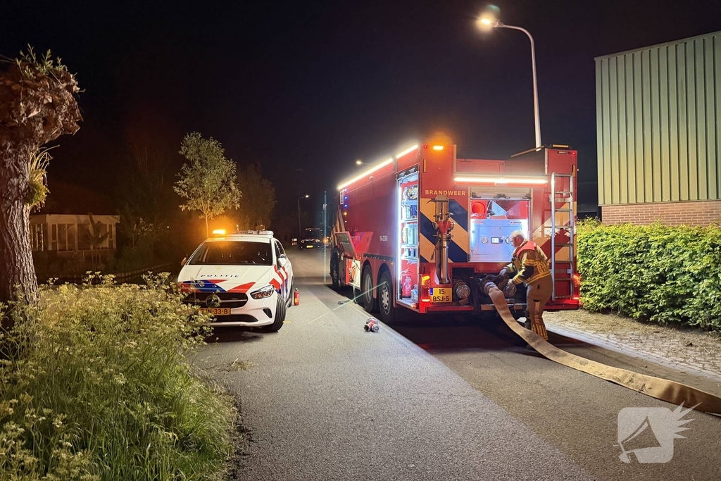 Brand in oud kantoorpand