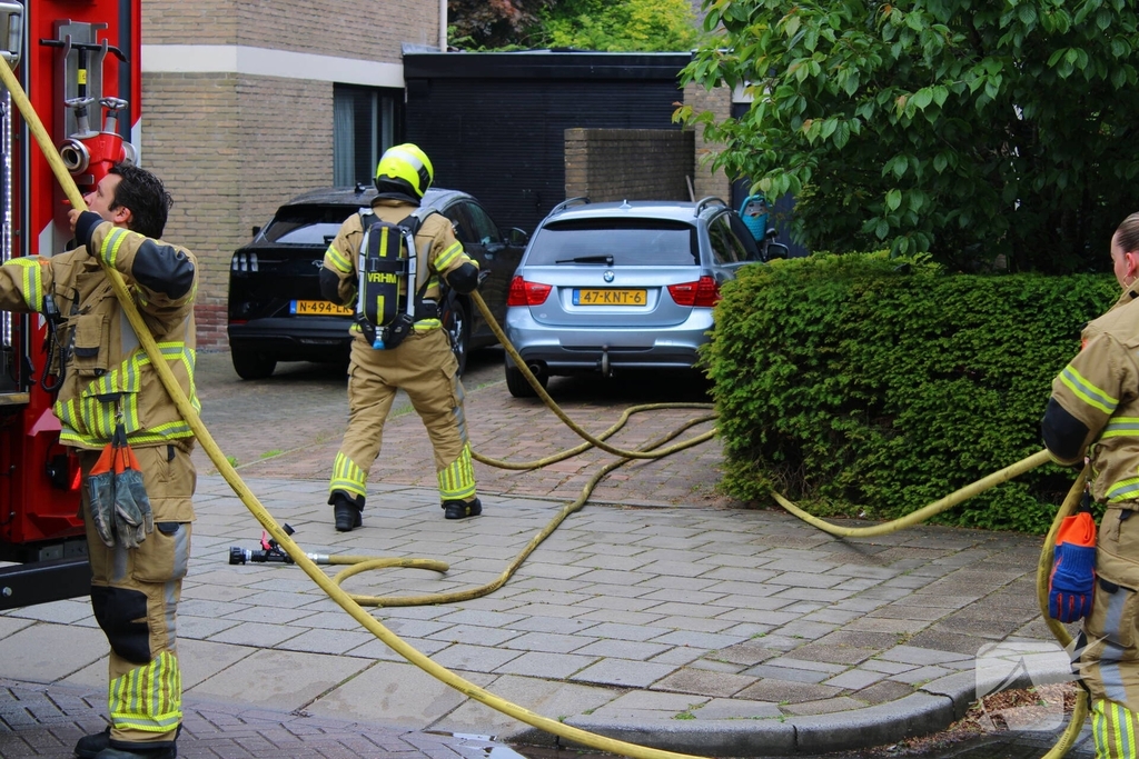 Brand in achtertuin geblust
