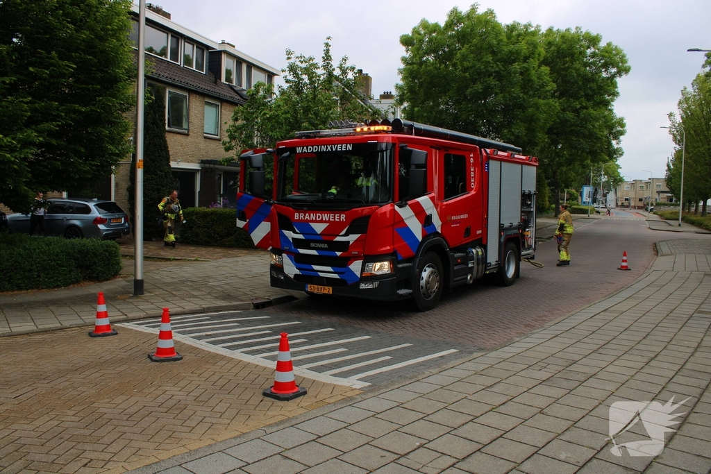 Brand in achtertuin geblust