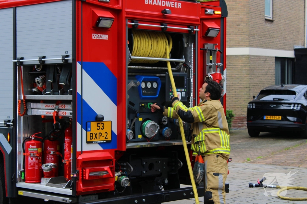 Brand in achtertuin geblust