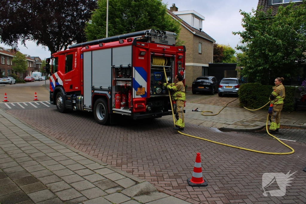 Brand in achtertuin geblust