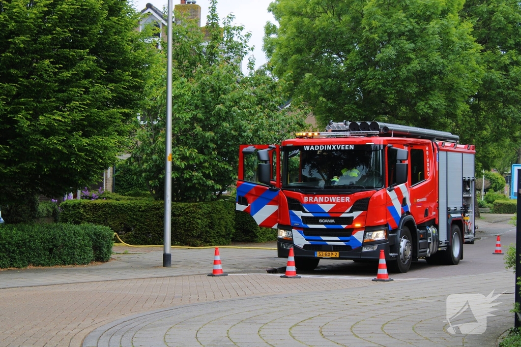 Brand in achtertuin geblust