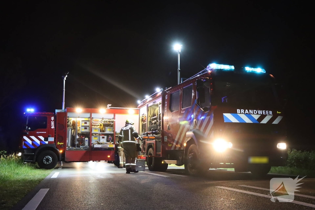 Auto belandt in sloot na ongeval