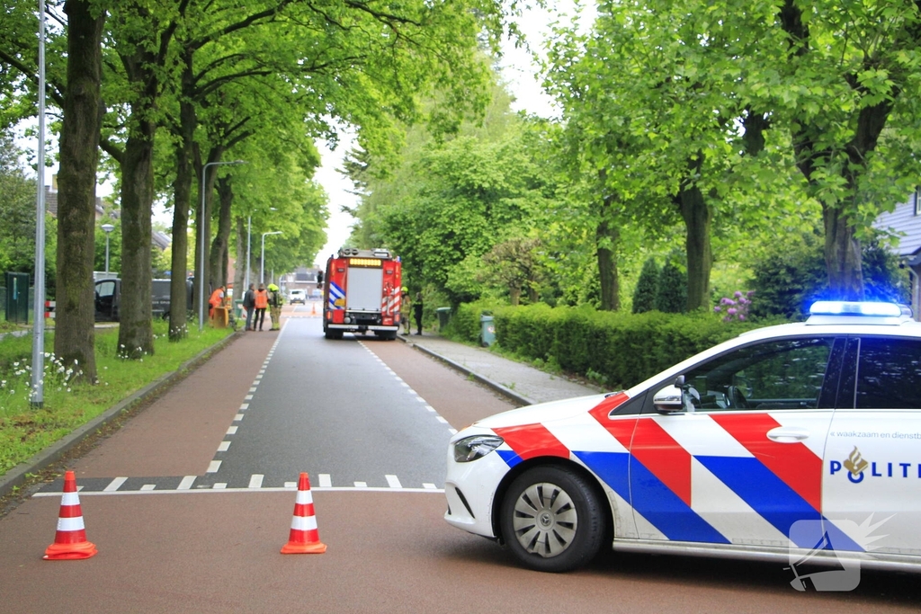 Gaslek ontdekt tijdens werkzaamheden