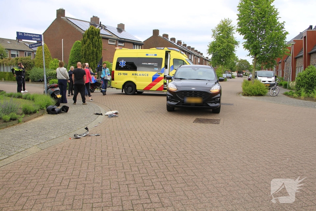 Scooterrijder zwaargewond bij ongeval