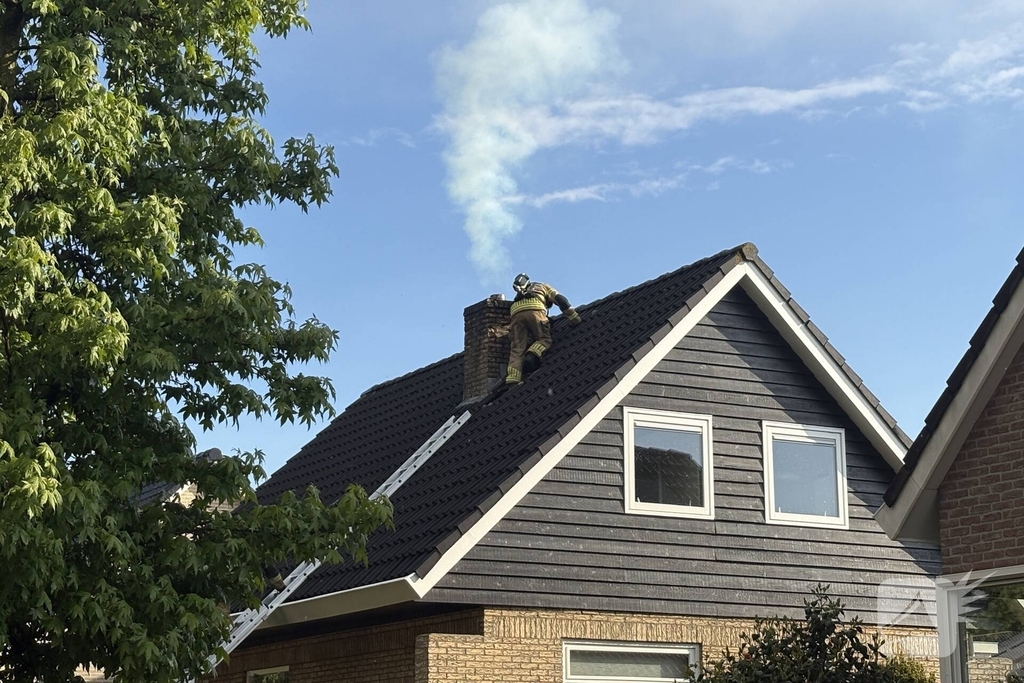 Schoorsteenbrand snel onder controle