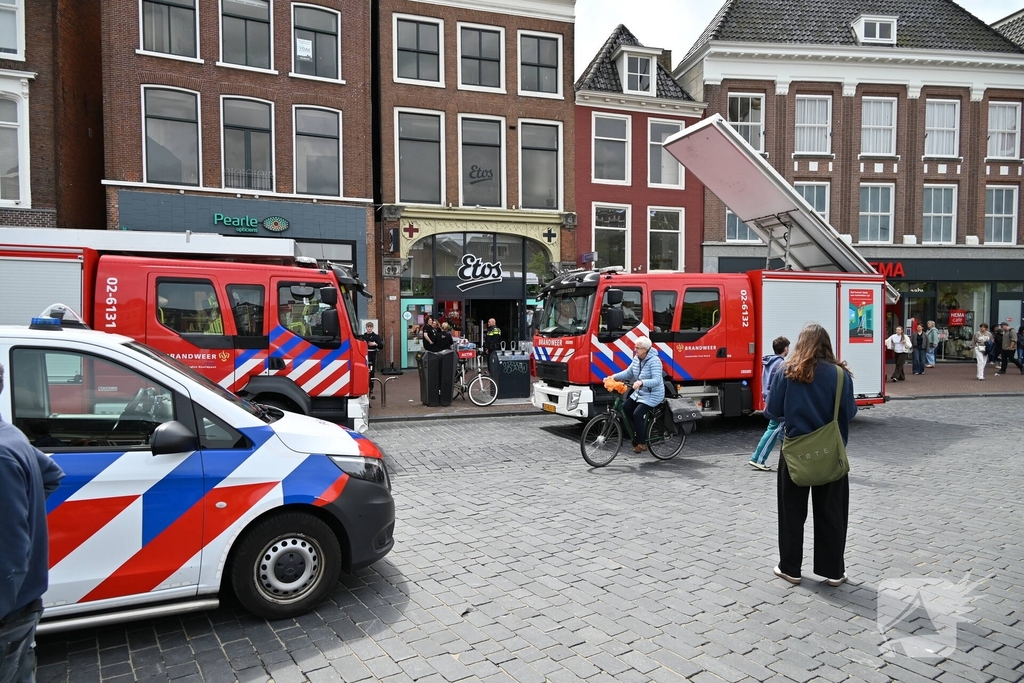 Brand in winkel aan de Nieuwestad
