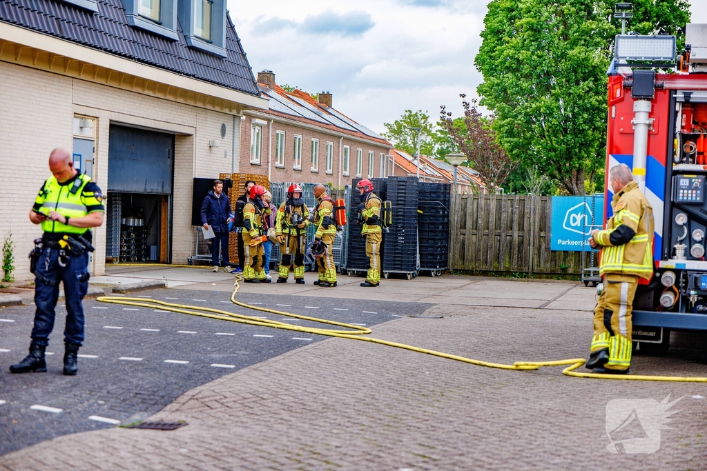 Brand in magazijn van Albert Heijn leidt tot ontruiming